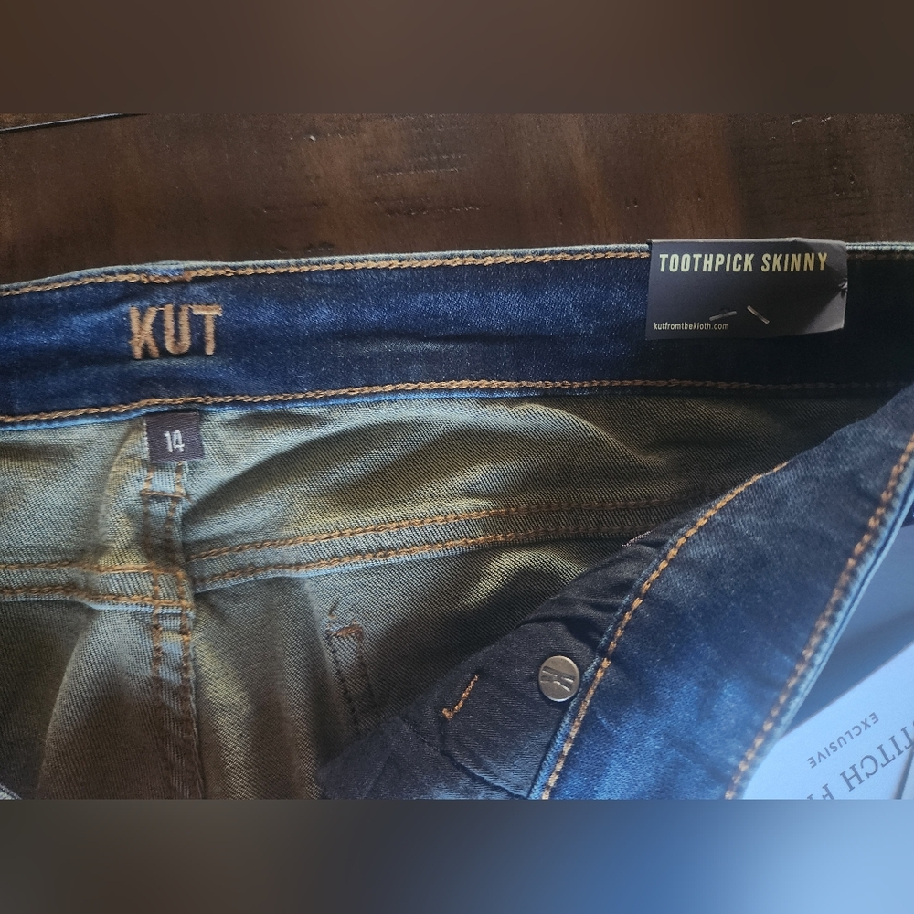 NWT Kut From The Cloth Toothpick Skinny Jeans Sz‎ 14 - Picture 4 of 9